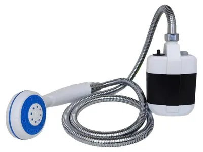 Productafbeelding van Draagbare douchepomp voor de camping, met oplaadbare batterij, blauw