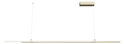 Zdjęcie produktu dla Lampa wisząca LED, mosiądz, aluminium, wys. 120 cm