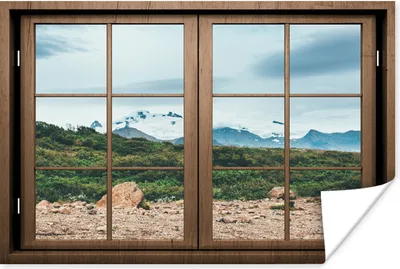 Produktbild von MuchoWow® Poster Aussicht - Felsen - Berg 120x80 cm - Bilder