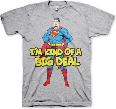 Produktbild von Superman - Im Kind Of A Big Deal T-Shirt - Medium - Heather-Grey