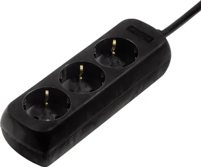 Image de Bloc Mult 3 Prises, 3M, Noir