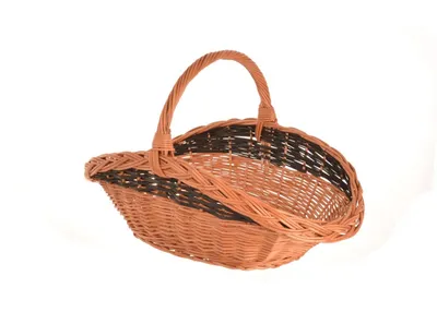 Produktbild von Weidenkorb für Kaminholz 62 x 42 cm Handgefertigte Holz- Dekokörbe Holzkorb XL