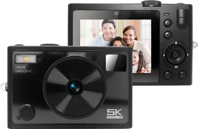 Produktbild von 5K-Digitalkamera, WiFi-Digitalvideokamera, 72 MP, Doppelobjektiv, 2,8-Zoll-IPS-Bildschirm, Autofokus, 18-facher Digitalzoom, eingebauter Akku, LED-Blitz, Farbfilter, Geburtstags- und Festivalgeschenk fuer Studenten, Teenager, Freunde