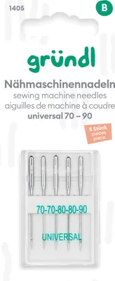 Produktbild von Nähmaschinennadeln Universal, No. 70 - 90, 5 Stück