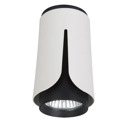 Zdjęcie produktu dla Oprawa natynkowa GU10 biało-czarna (IK250W)