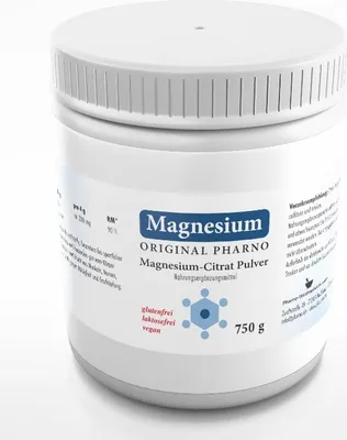 Produktbild von Original Pharno Magnesium-Citrat Pulver - 750 g – Pures Magnesiumcitrat ohne Zusätze
