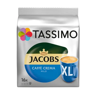 Produktbild von Tassimo Jacobs Coffee Cream Mild XL mildes Verwöhnaroma 16 T Discs 128g
