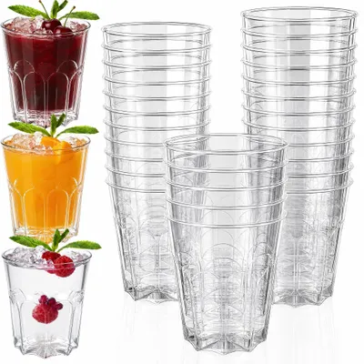 40 Kristallgläser 220 ml – Diamantschliff, spülmaschinengeeignet