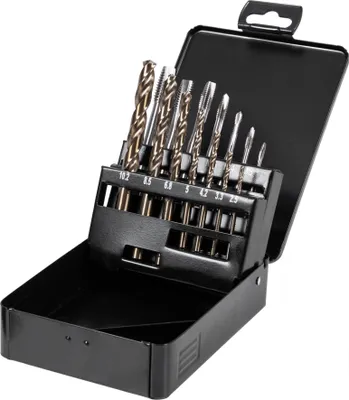 Immagine prodotto di Set di rubinetti per macchine STIER, HSS-E Co5, M3-M12, incl. set di carotatori, set di rubinetti, set di rubinetti, set di rubinetti premium al cobalto