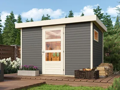 Produktbild von Gartenhaus Bielefeld 2 19 mm terragrau