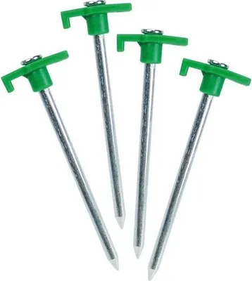 Produktbild von 4er Set Edelstahlpfähle, 12 cm