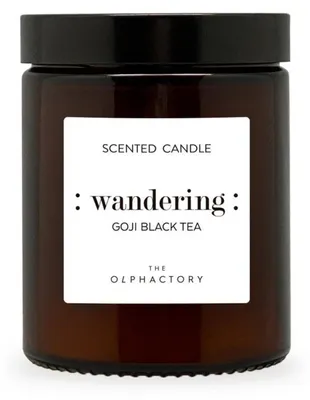 Image de Bougie parfumée au thé noir et au goji « Olphactory Wandering » 135 g