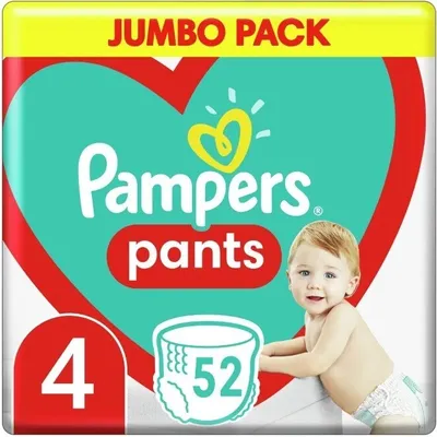 A product package for Pampers Pants diapers.
