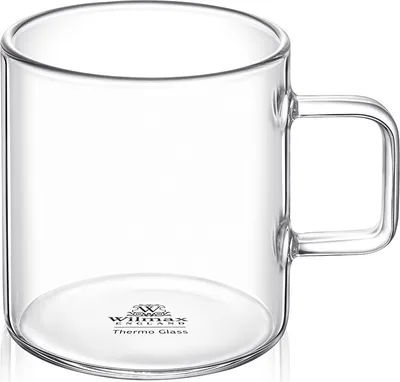 Zdjęcie produktu dla Wilmax kubek szklany 100 ml ze szkła borokrzemowego z uchwytem żaroodpornym WL-888602/A