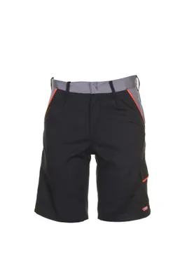 Productafbeelding van Planam Visline shorts, zwart/oranje/zink, maat L, artikelnummer 2471052