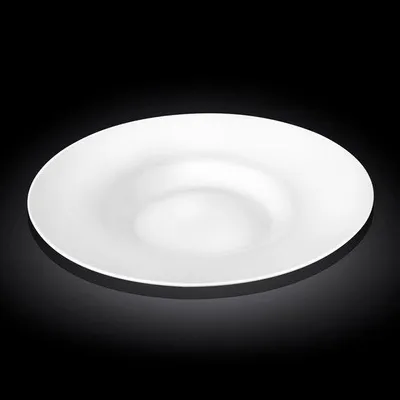 Zdjęcie produktu dla Głęboka porcelanowa miska, 30,5 cm - kolor biały - wykonana z wysokiej jakości materiału - idealna do zup i sałatek