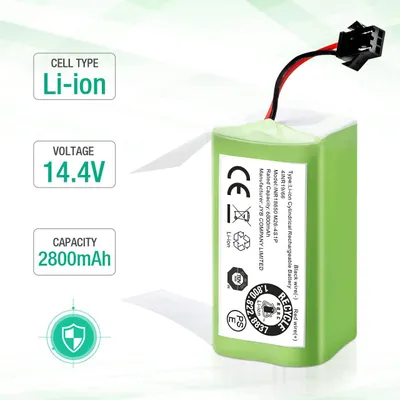 Obrázok produktu pre Náhradná batéria – robotický vysávač – Li-Ion, 14,4 V – 2800 mAh – Vhodná pre modely Conga 990/1090/1790/1990, Deebot N79S/N79, DN622, Robovac 11, Tesvor X500