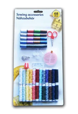 Produktbild von NÄHSET 68-tlg Näh-Set Garnset Nähzeug Nadeln Garn Nähzubehör Nähsortiment 82