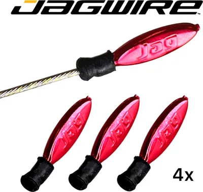 Produktbild von Jagwire Zugendhülsen Non-Crimp 4 Stk. Rot