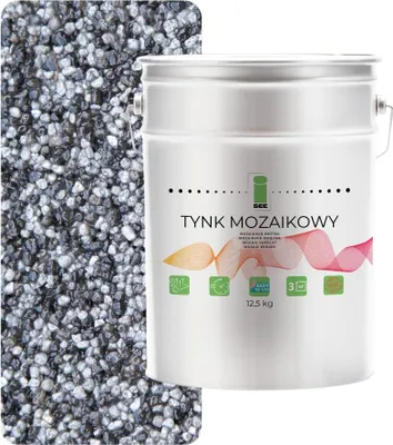 Obrázok produktu pre Sivá mozaiková omietka triedy 1I, mrazuvzdorná, 12,5 kg živice