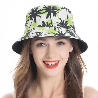 Produktbild von Damen Fischerhut Sommer Anglerhut mit Fruchtdruck 100% Polyester Einheitsgröße