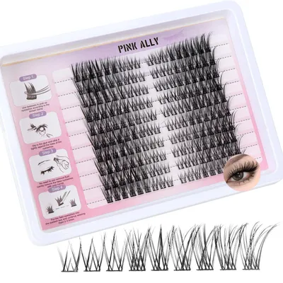 Obrázok produktu pre Sada samolepiacich rias v skupinkách, 180 kusov, tvar C, dĺžka 7-15 mm, vhodná pre začiatočníkov a pre domáce použitie