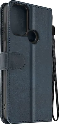 Zdjęcie produktu dla Avizar, etui typu portfel do telefonu Nokia C22 z paskiem na rękę, kolor granatowy