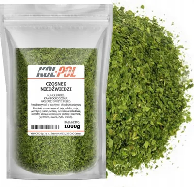 Zdjęcie produktu dla CZOSNEK NIEDŹWIEDZI 1kg Suszony naturalny aromatyczna przyprawa Kol-Pol