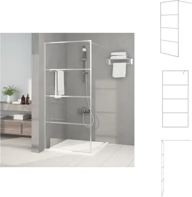Obrázok produktu pre vidaXL Sprchová zástena pre sprchovací kút strieborná 90x195cm ESG číre sklo - Sprchové zásteny