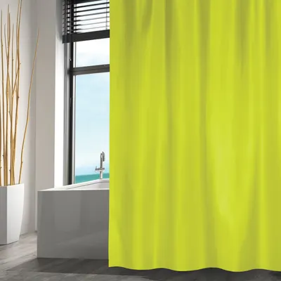 Obrázok produktu pre MSV Prémiový textilný sprchový záves proti plesniam - Antibakteriálny, umývateľný, 100% vodotesný - Polyester, "zelený" 180x200cm - Vyrobené v Španielsku