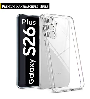 Produktbild von Für Samsung Galaxy S26+ / S26 Plus Silikon Transparent Hülle TPU Handy Kamera Schutz Hülle Case Backcover