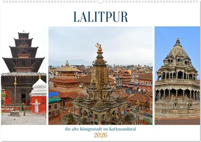 Produktbild von LALITPUR, die alte Königsstadt (Wandkalender 2026 DIN A2 quer), CALVENDO Monatskalender