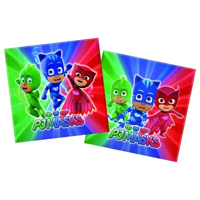 Immagine prodotto di PJ Masks - Eroi del pigiama - 20 tovaglioli, 33x33 cm
