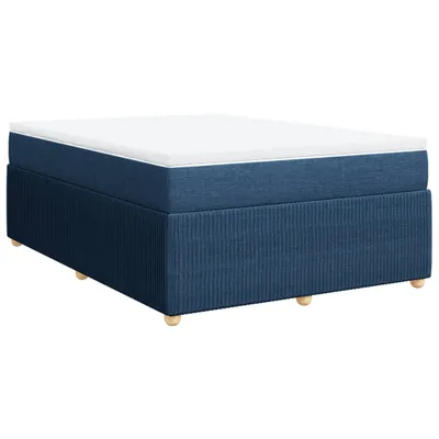 Produktbild von Boxspringbett mit Matratze Blau 140x200 cm Stoff