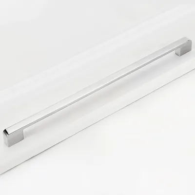 Obrázok produktu pre Omgoods – Kľučky dverí – Kuchynské doplnky – Elegantný dizajn – Strieborná farba – Odolné – Kľučky na skrinky – Vhodné pre nábytok – 5 kusov