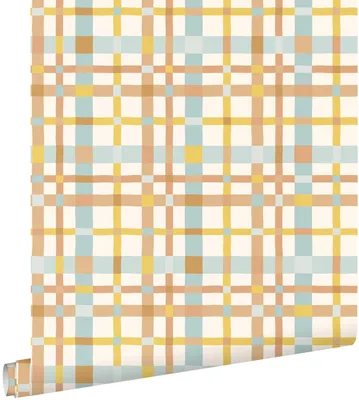 Zdjęcie produktu dla ESTAhome Tapeta sprawdź wzór niebieskim,żółtymIbrązowym 50 x 900 cm