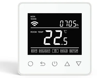 Obrázok produktu pre Bezdrôtový termostat, 16 A, programovateľný, s vnútorným teplotným senzorom a podlahovým senzorom