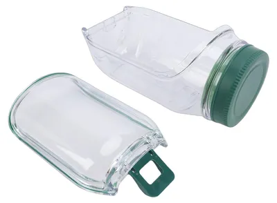Image de Pot à salade portable, hermétique, en plastique, avec ouverture latérale, idéal pour le bureau, les voyages et les pique-niques