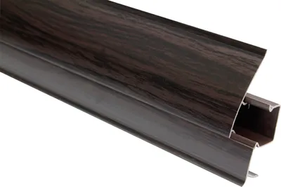 Produktbild von LEMAL Sockelleisten Sparpaket, PVC 65x23mm - Fußleisten mit Kabelkanal - (2 Meter 8695 Holzoptik Esche)  Laminatleisten Kabelführung Vinyl