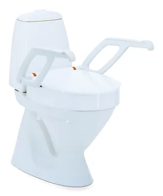 Produktbild von Toilettensitzerhöhung AQUATEC 90000 mit Deckel und Armlehnen>>>>Ausf.: Höhe 10 cm