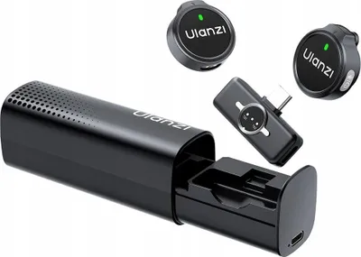 Immagine prodotto di 2 microfoni wireless 100 m con USB C USBC Custodia di ricarica ULANZI / A21 / A053