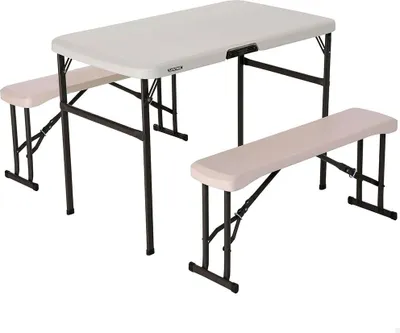 Obrázek produktu pro Lifetime party stůl bistro stůl skládací bílý 107x61x72 cm