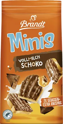 Produktbild von Brandt Minis Vollmilch Schokolade Zwieback doppelt gebacken 95g