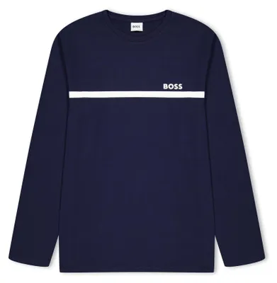 Image de Boss - T-shirt pour enfants, manches longues GT17030 (140) (bleu marine)