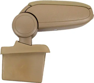 Image de Accoudoir central Console centrale pour VW Golf 5 2003-2009 CuirPolyuréthaneABS Beige