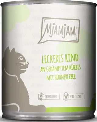 Immagine prodotto di Mjamjam delizioso manzo con zucca al vapore 800gx6