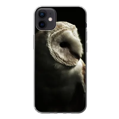 Produktbild von MuchoWow® Handyhülle Schutzhülle Hülle für iPhone 12 mini Eule - Vogel - Porträt Silikon Softcase Handy Hülle - Bild