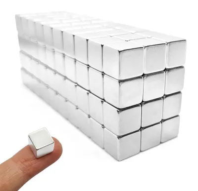 Produktbild von Würfelmagnete Neodym Magnete Extra Stark, Kühlschrankmagnete Magnettafel - 10 Stück 10x10x10mm