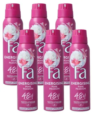 Productafbeelding van 6x Fa Deospray – Pink Passion 150 ml