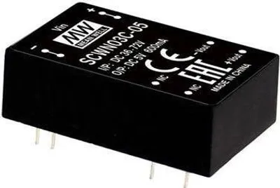 Obrázek produktu pro MEAN WELL SCWN03C-15 Napájecí zdroj a měnič napětí 3 W (SCWN03C-15)